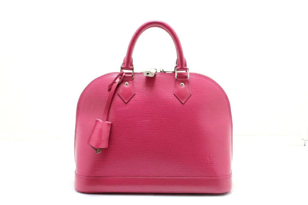 LOUIS VUITTON Alma Handbag Hot Pink Epi Leather